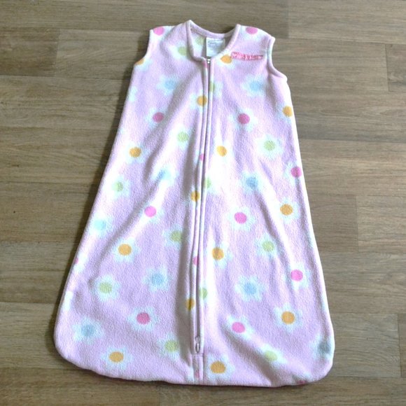 Halo Fleece Pink Floral Sleepsack Size Small - Picture 1 of 3